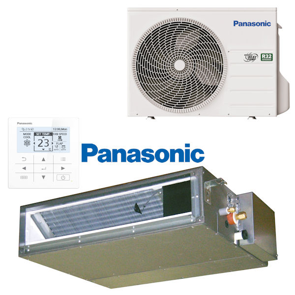 Klimatyzator kanałowy Panasonic 6.0 kW z rozprowadzeniem na 4 pokoje